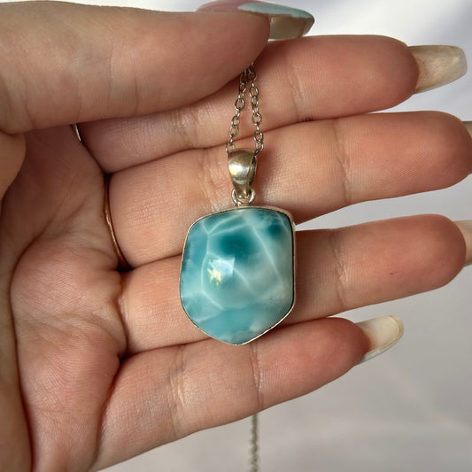 S925 larimar pendant #376