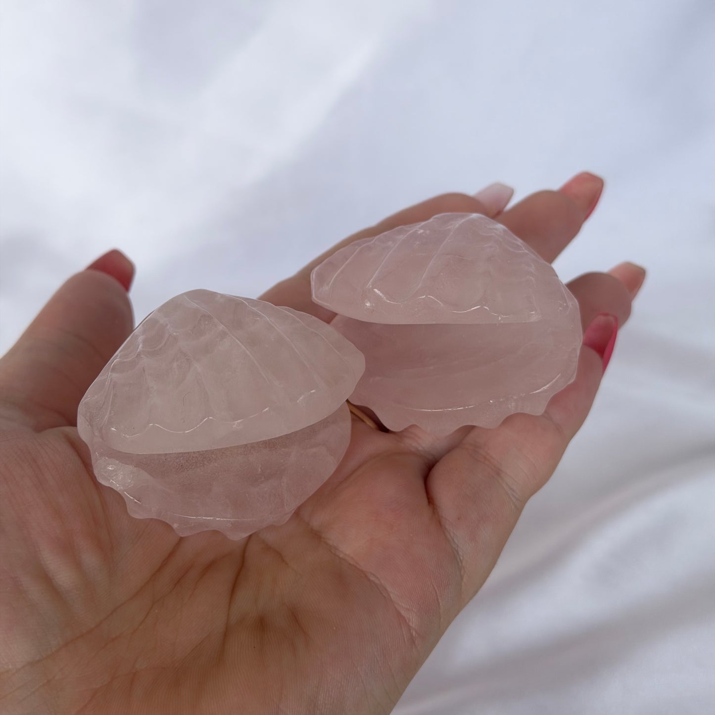 Rose quartz shell