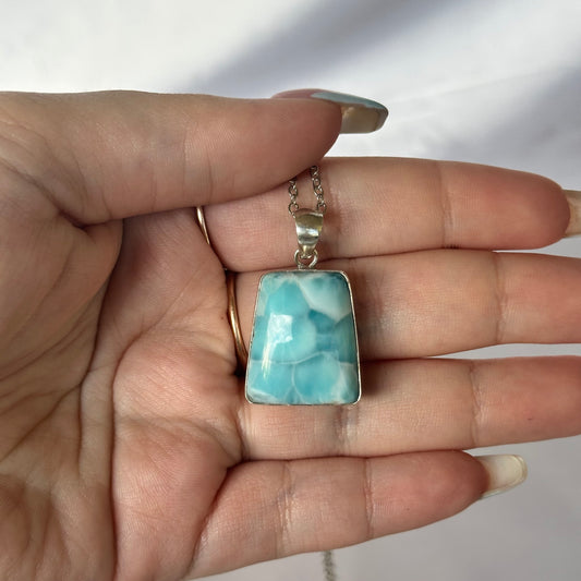 S925 Larimar pendant #417