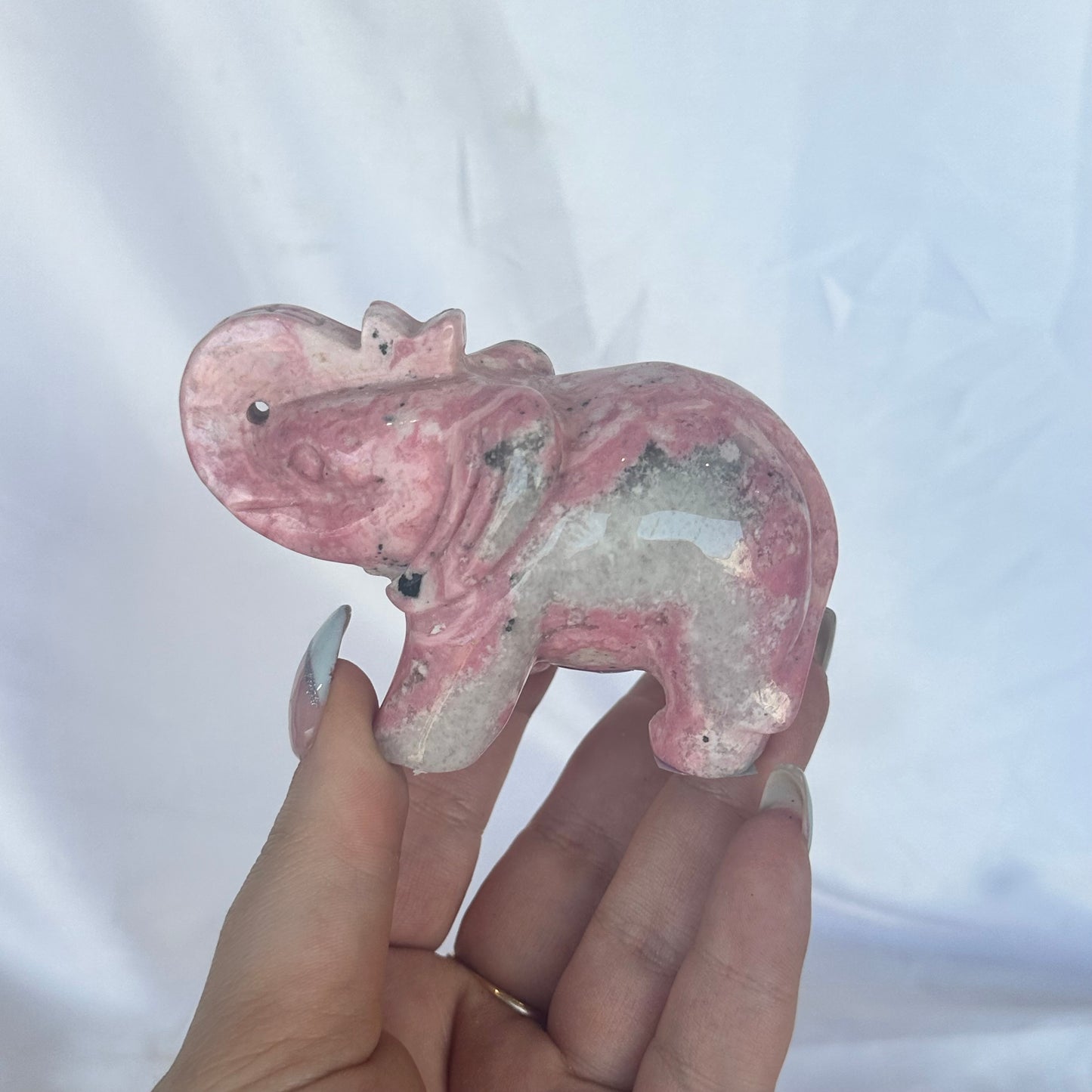 Peruvian rhodonite elephant #200