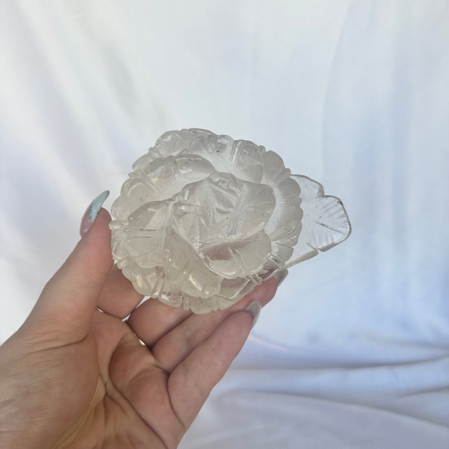 Clear quartz flower