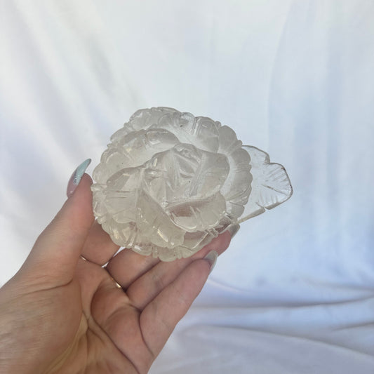 Clear quartz flower