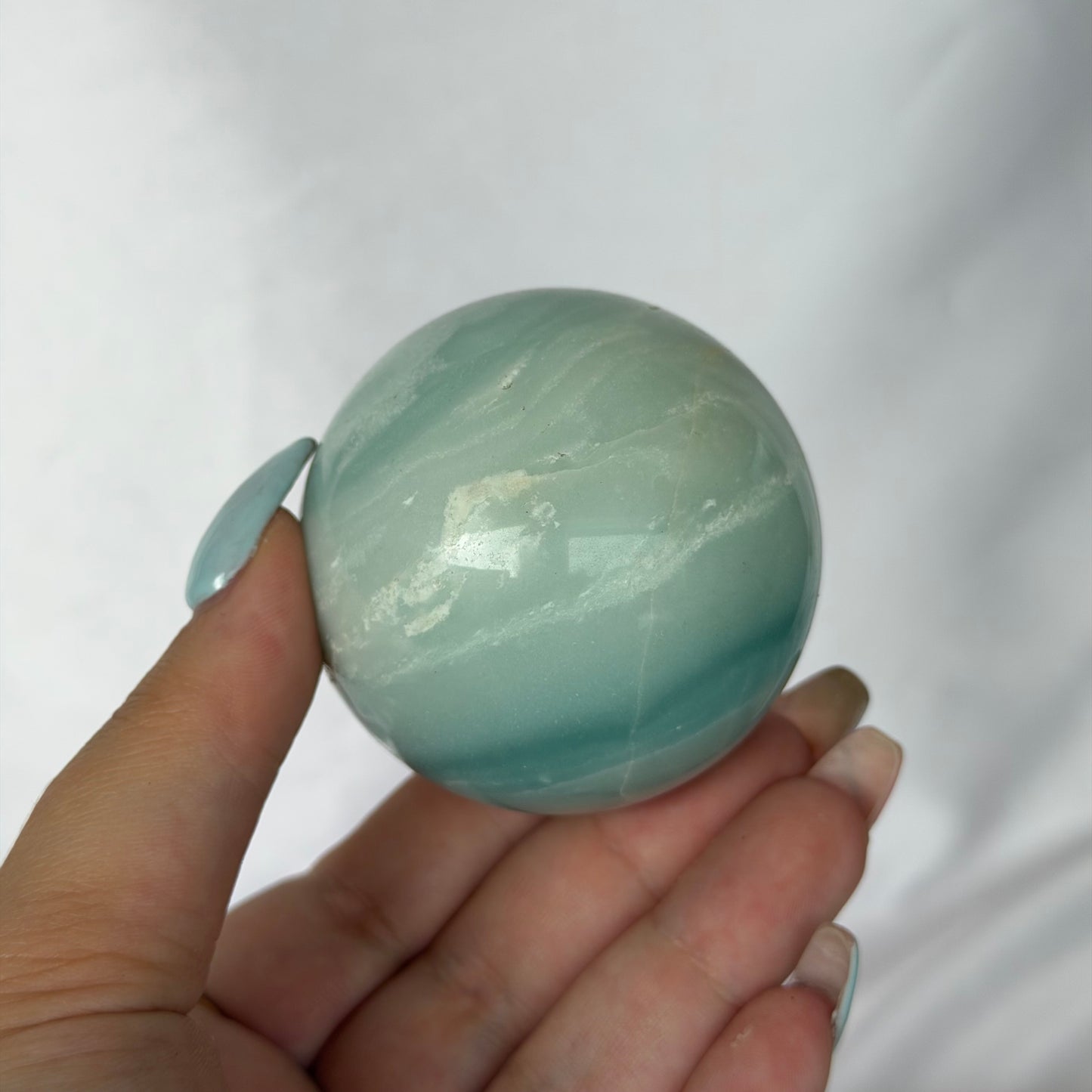 Sky opal sphere