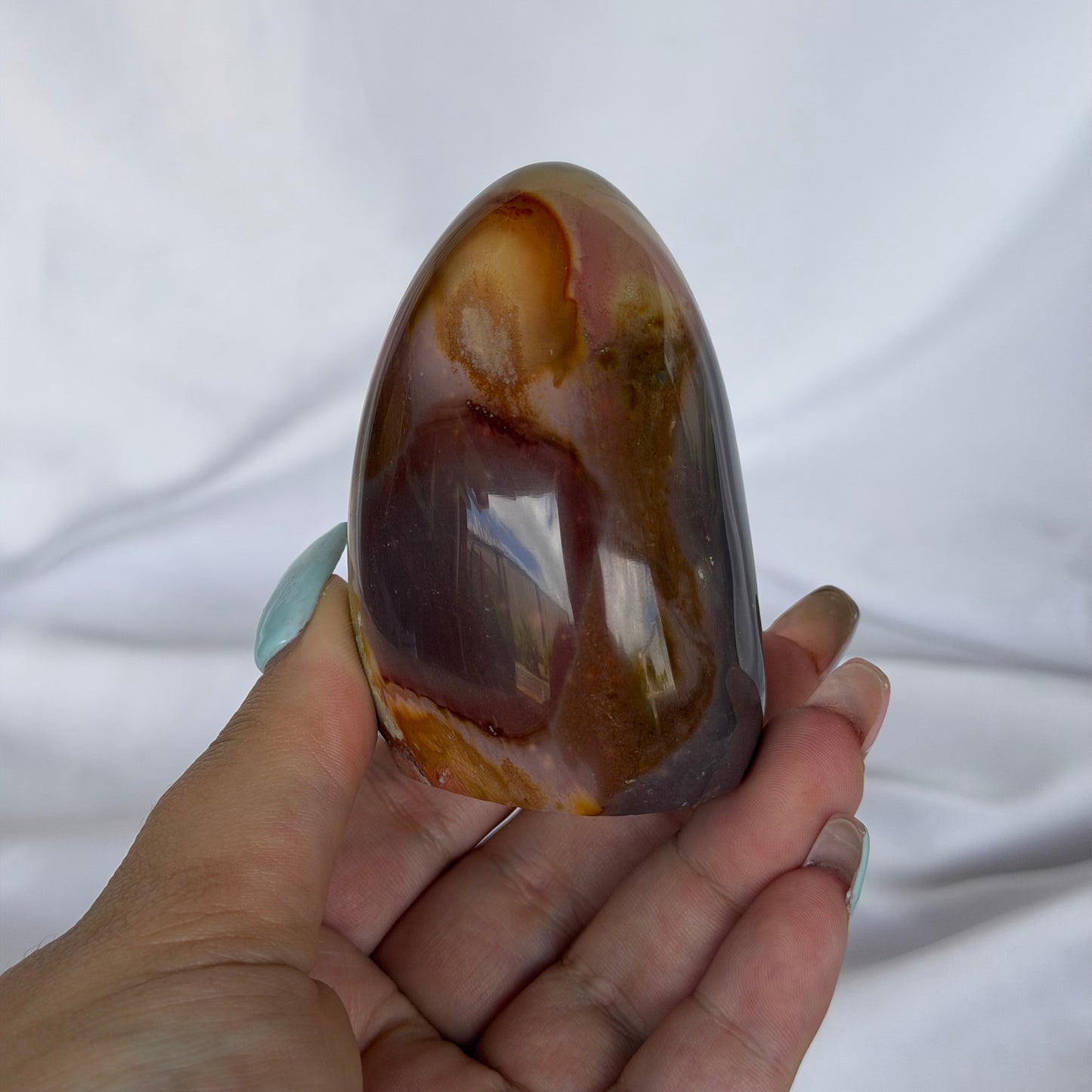 Pink, purple & yellow pastel polychrome jasper freeforms