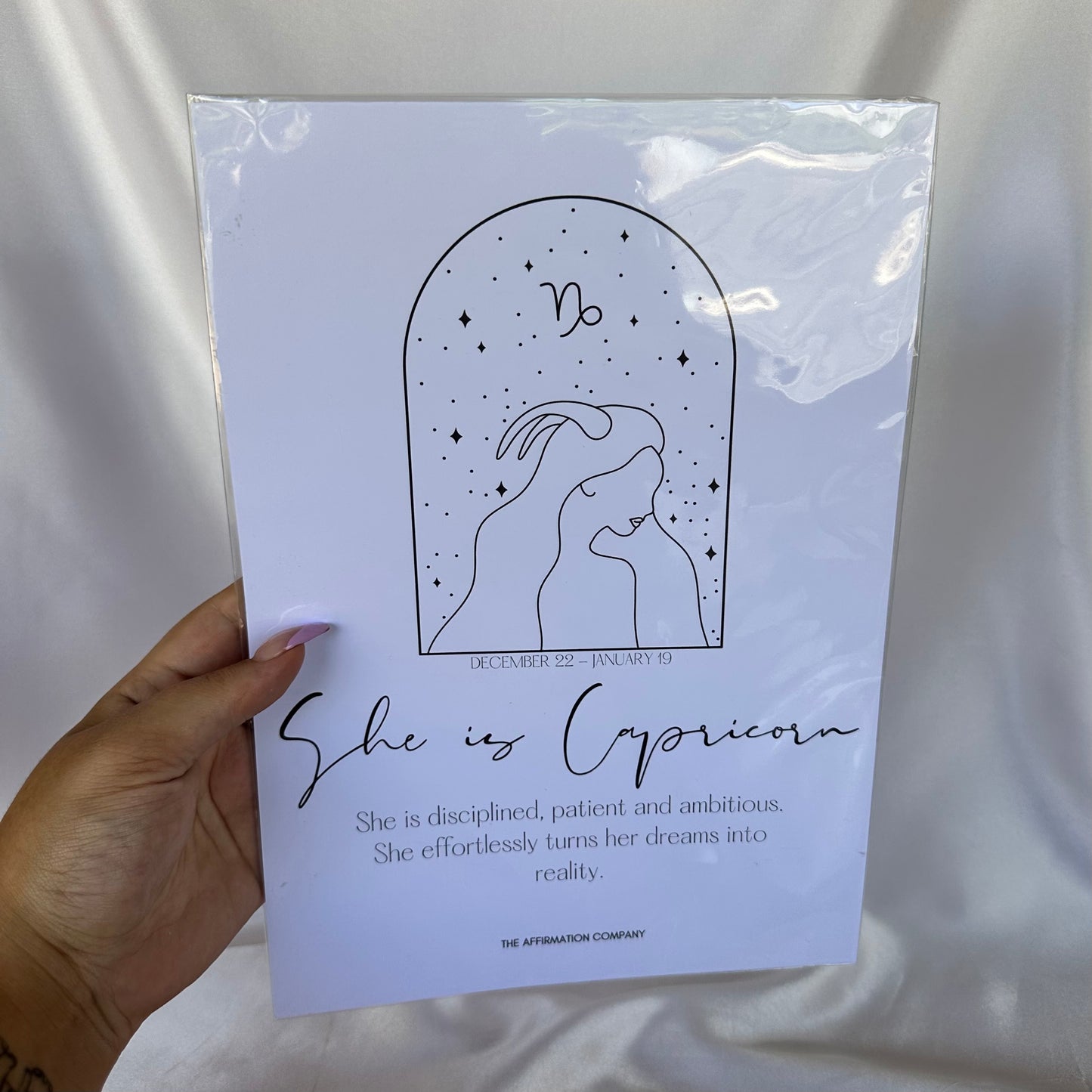 She is Capricorn A4 poster