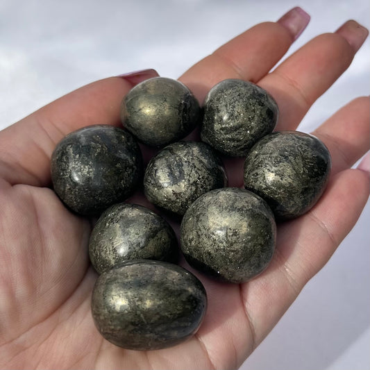 Pyrite tumbles