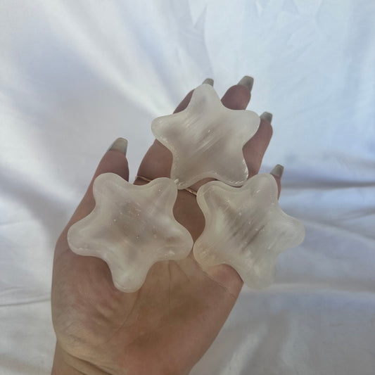 Selenite starfish bowl
