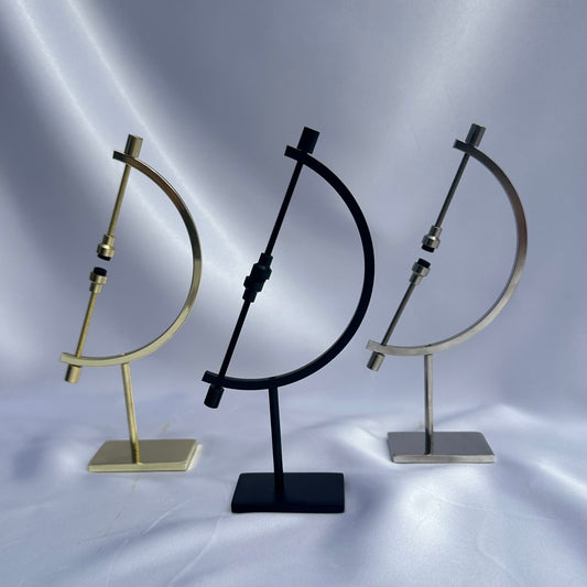 Assorted globe sphere stands