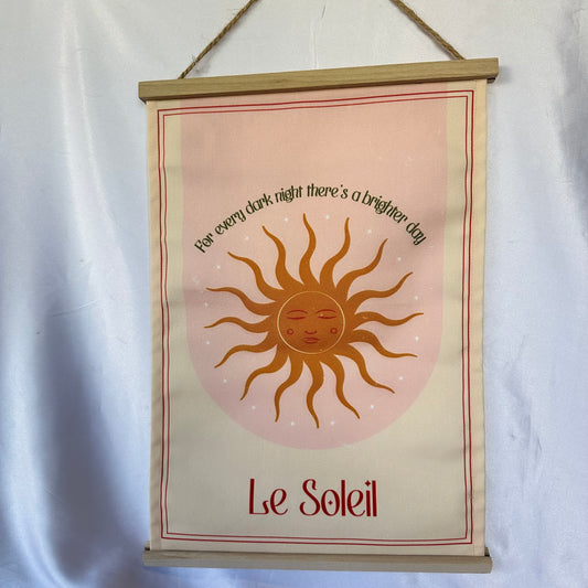 Sun wall hanging