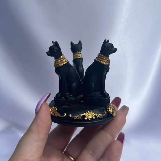 Egyptian cats sphere stand