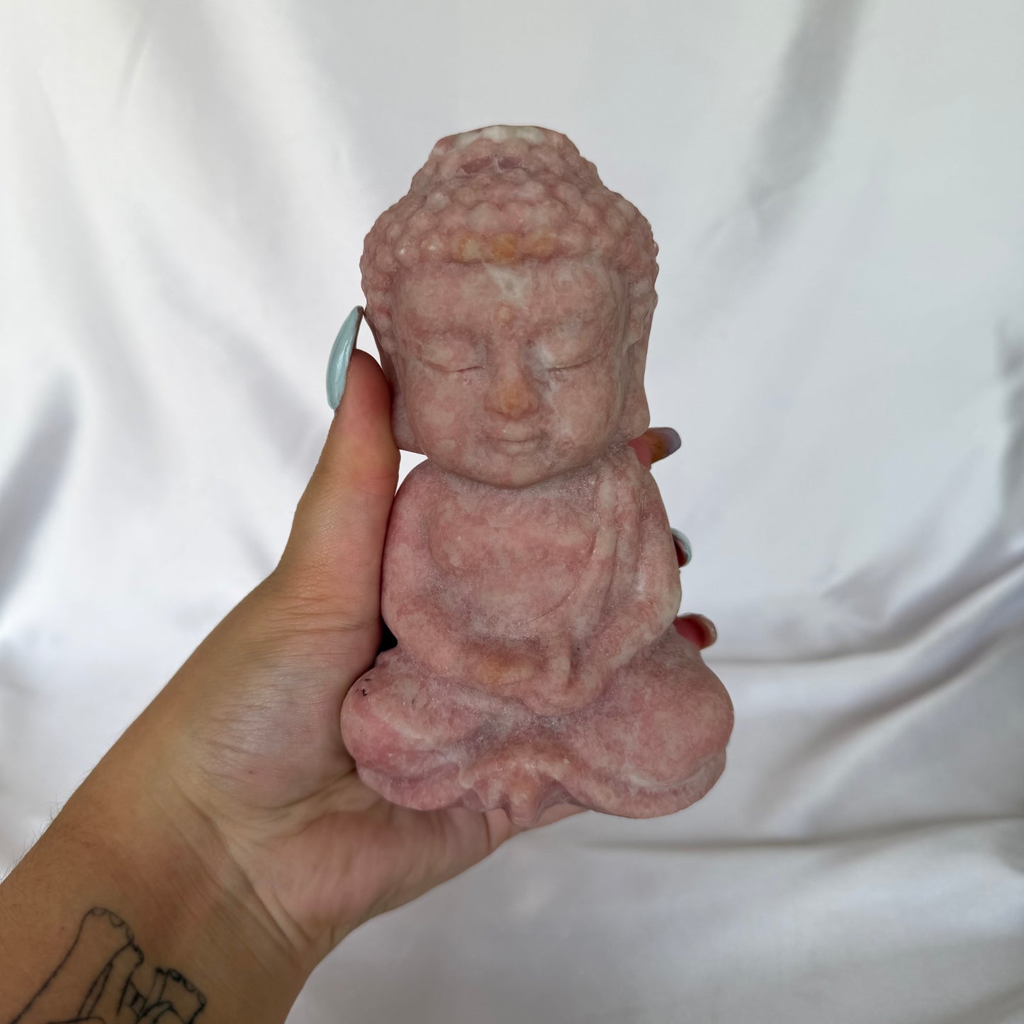 Pink opal XL Buddha