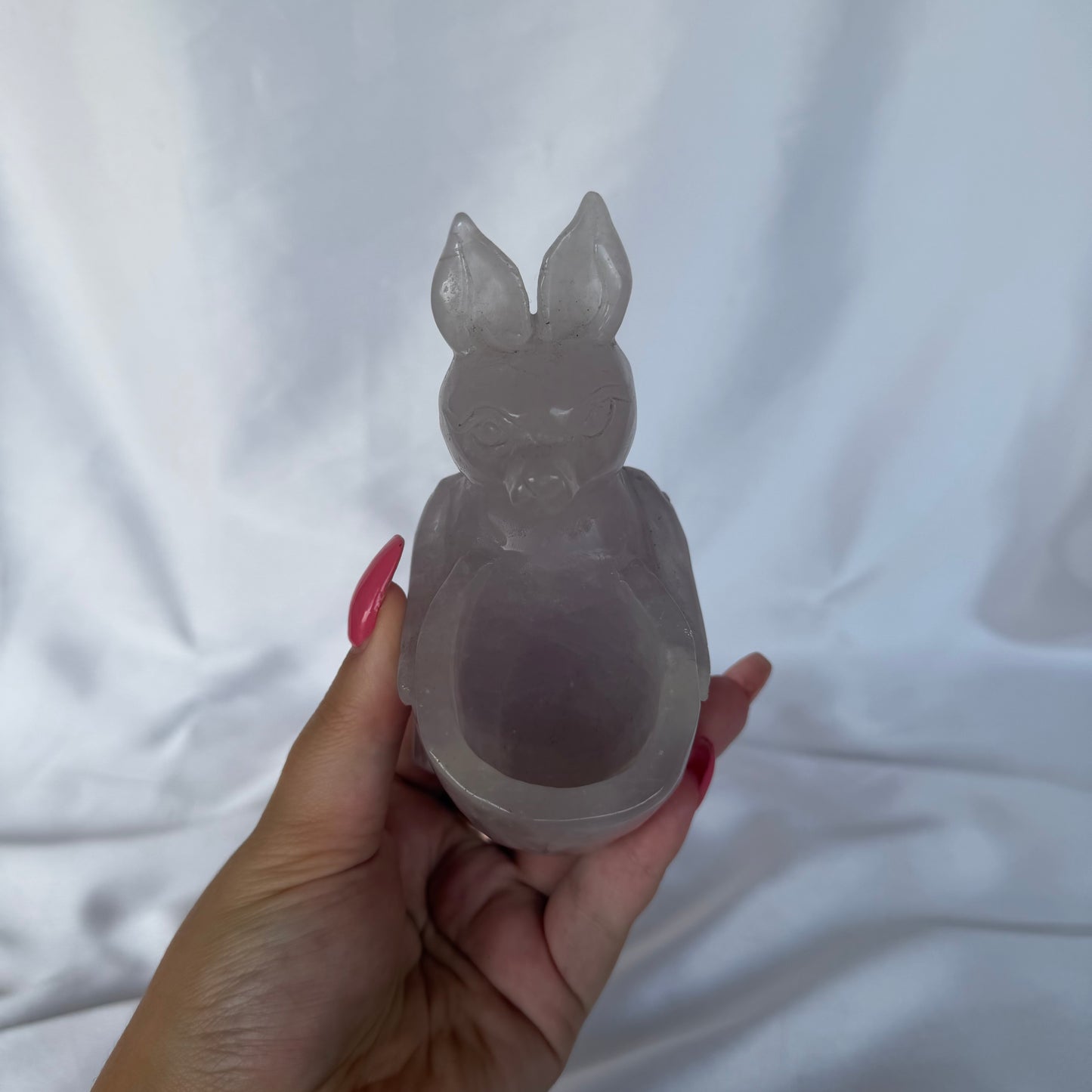 Rose quartz kangaroo