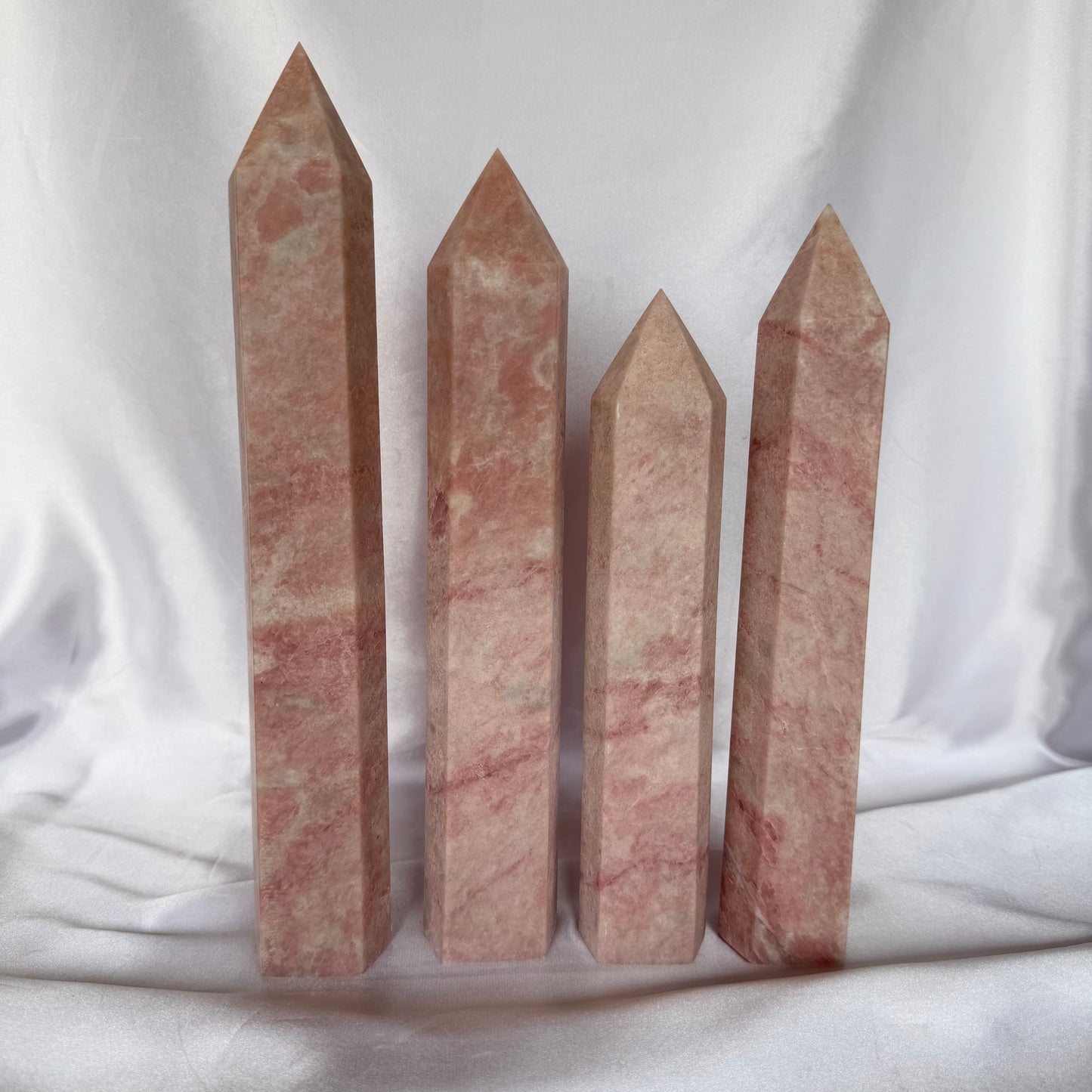 XL pink opal towers
