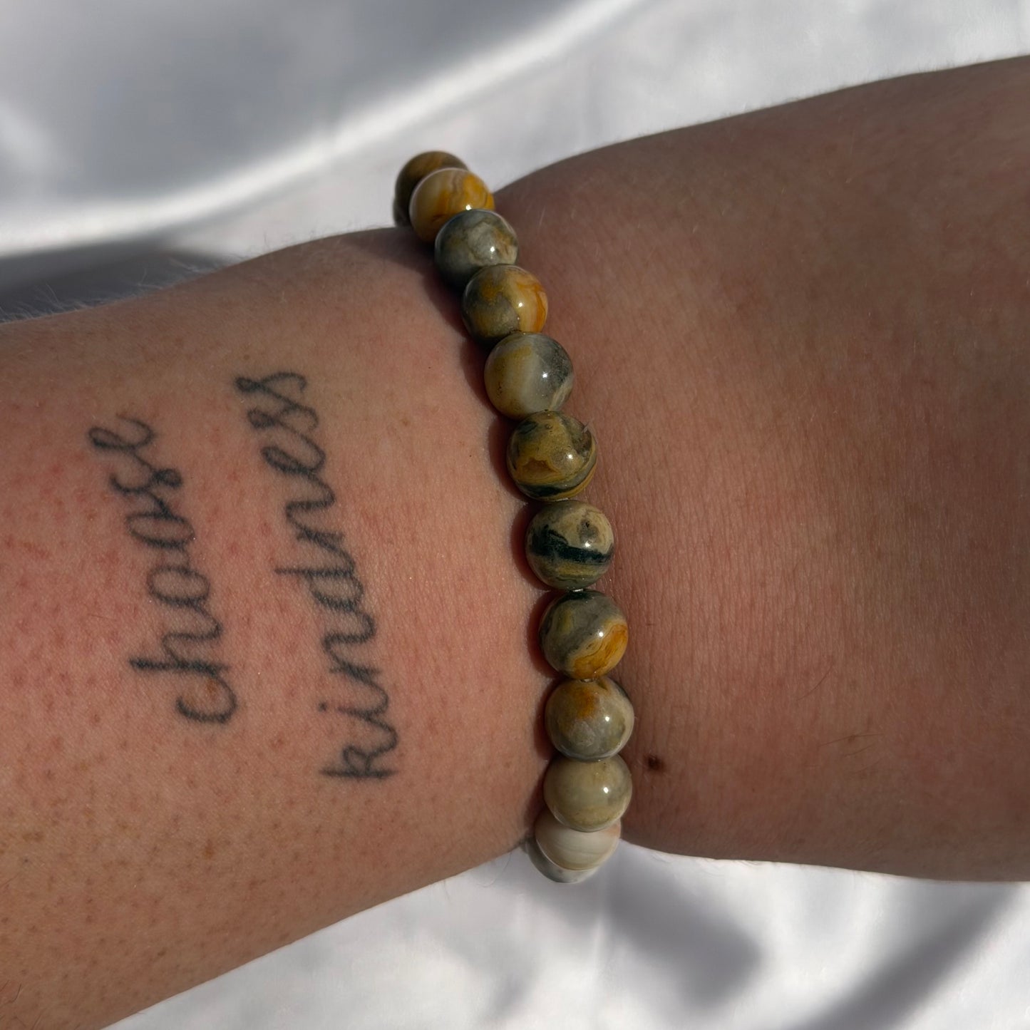 Crazy lace agate bracelet