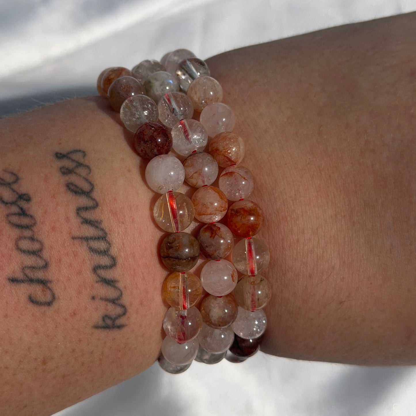 Fire quartz bracelet