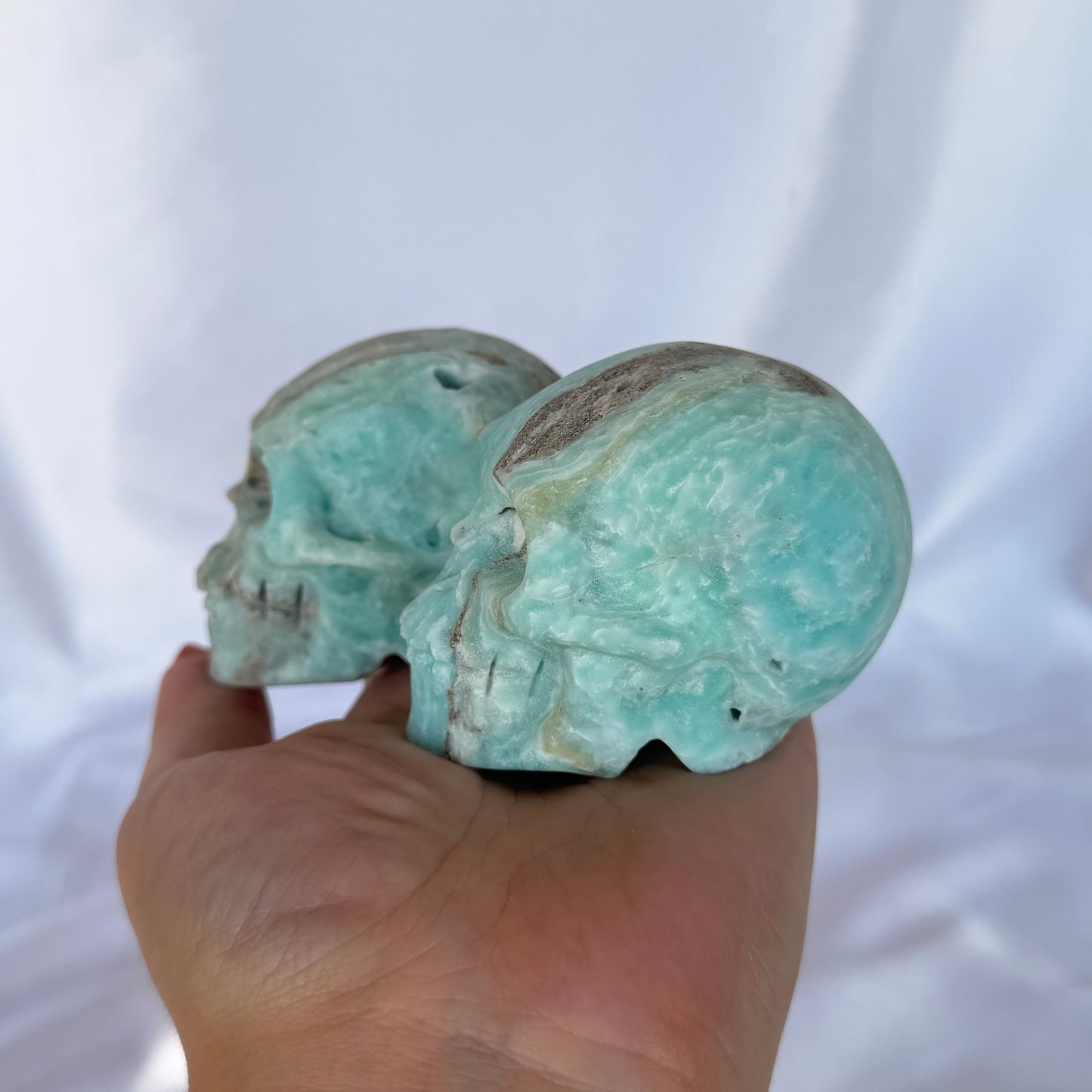 Hemimorphite skull