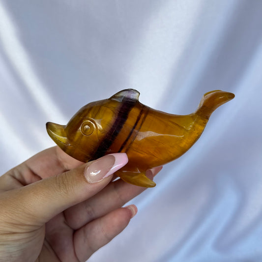 Fluorite dolphin #B