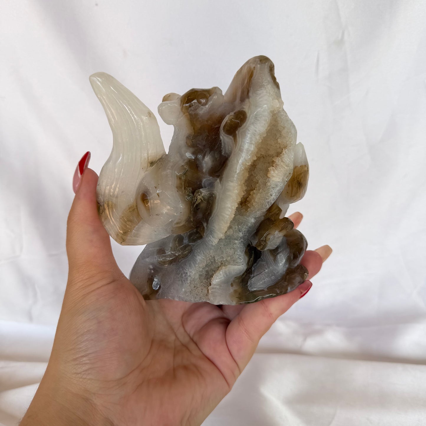 Moss agate squirrels