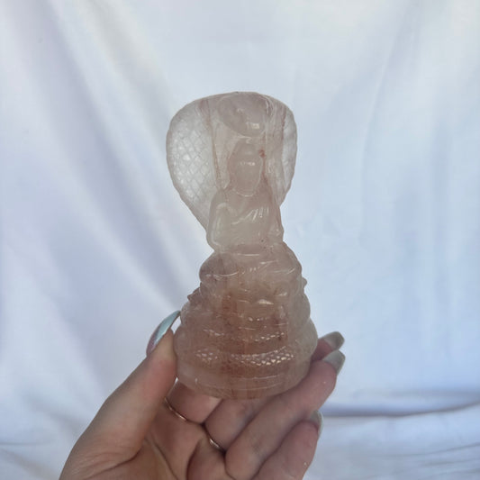 Fire quartz Buddha snake