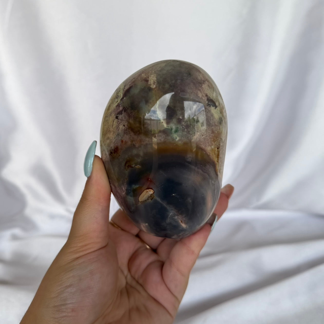 Pink, purple & yellow pastel polychrome jasper freeforms