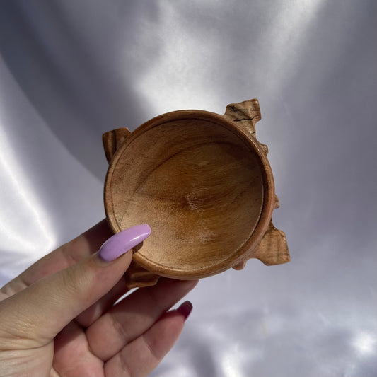 Large wooden sphere stand