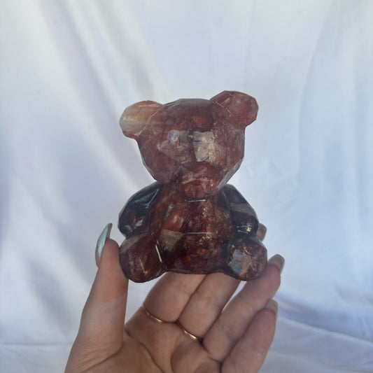 Fire quartz teddy bear
