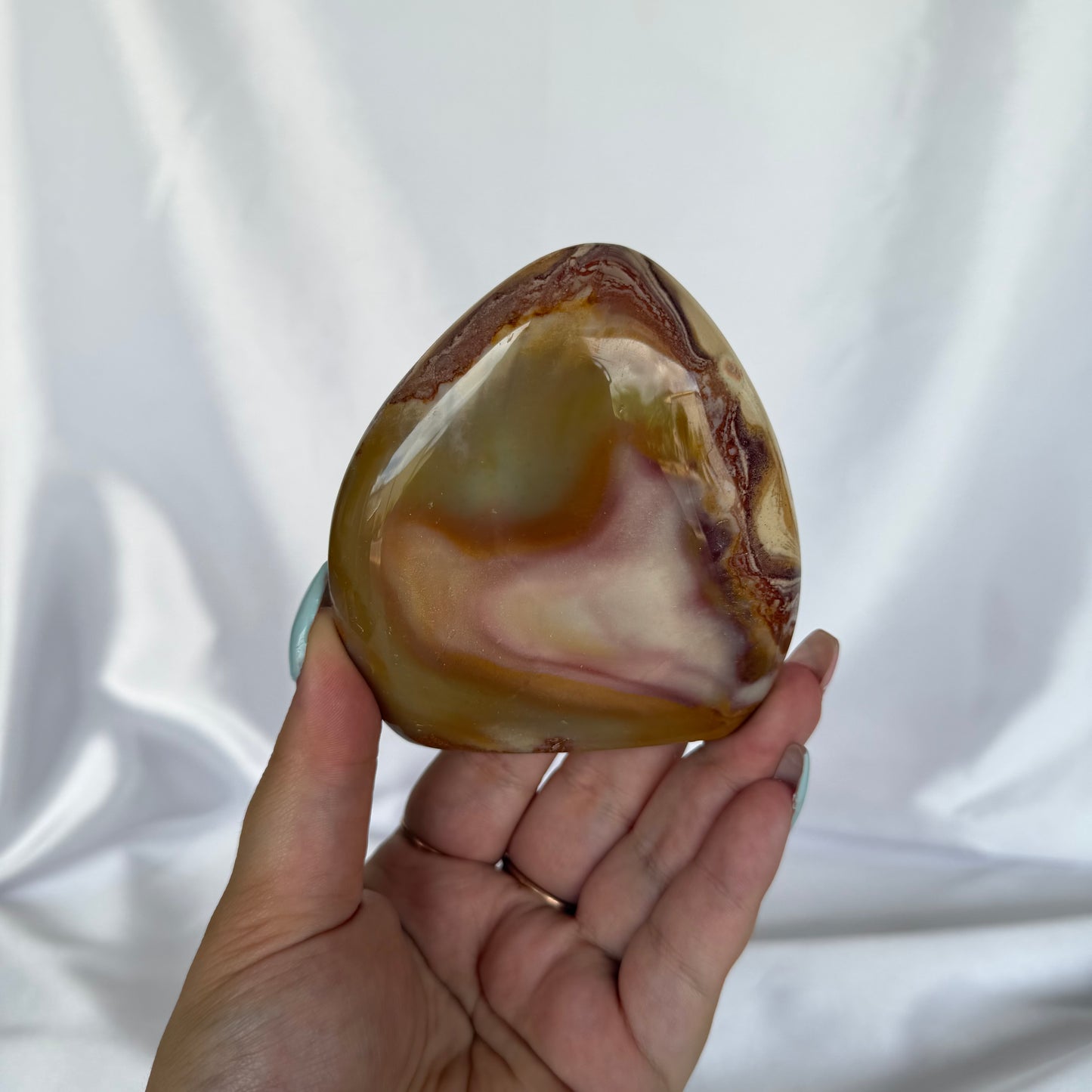 Pink, purple & yellow pastel polychrome jasper freeforms