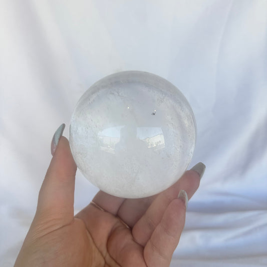 Clear quartz sphere #179