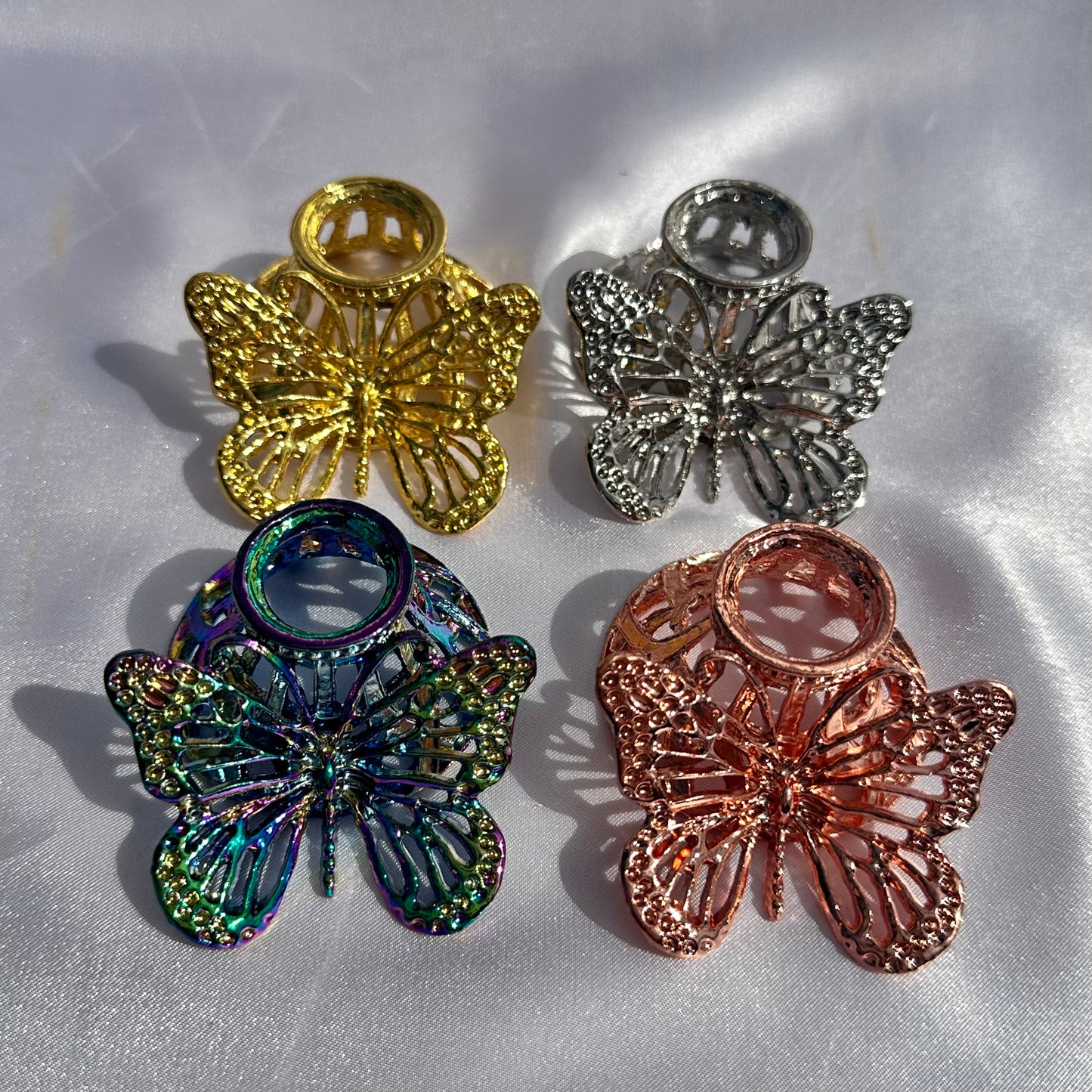 Assorted display butterfly sphere stands