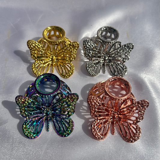 Assorted display butterfly sphere stands