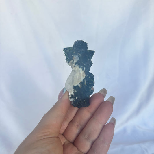 Moss agate Angel