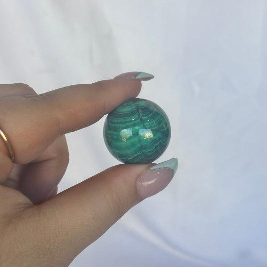 Malachite sphere #218