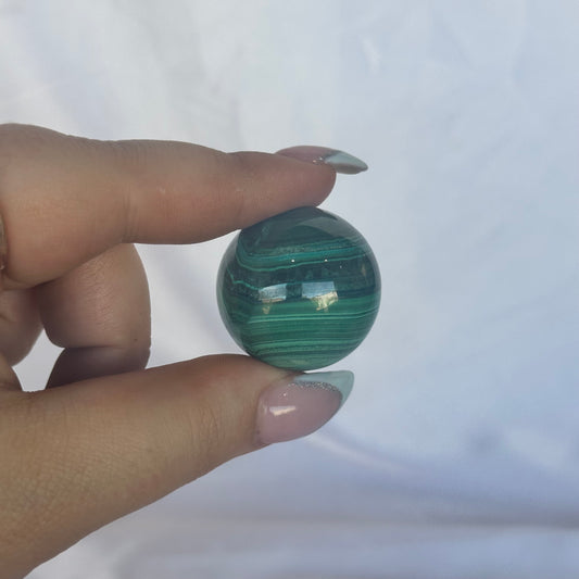 Malachite sphere #243