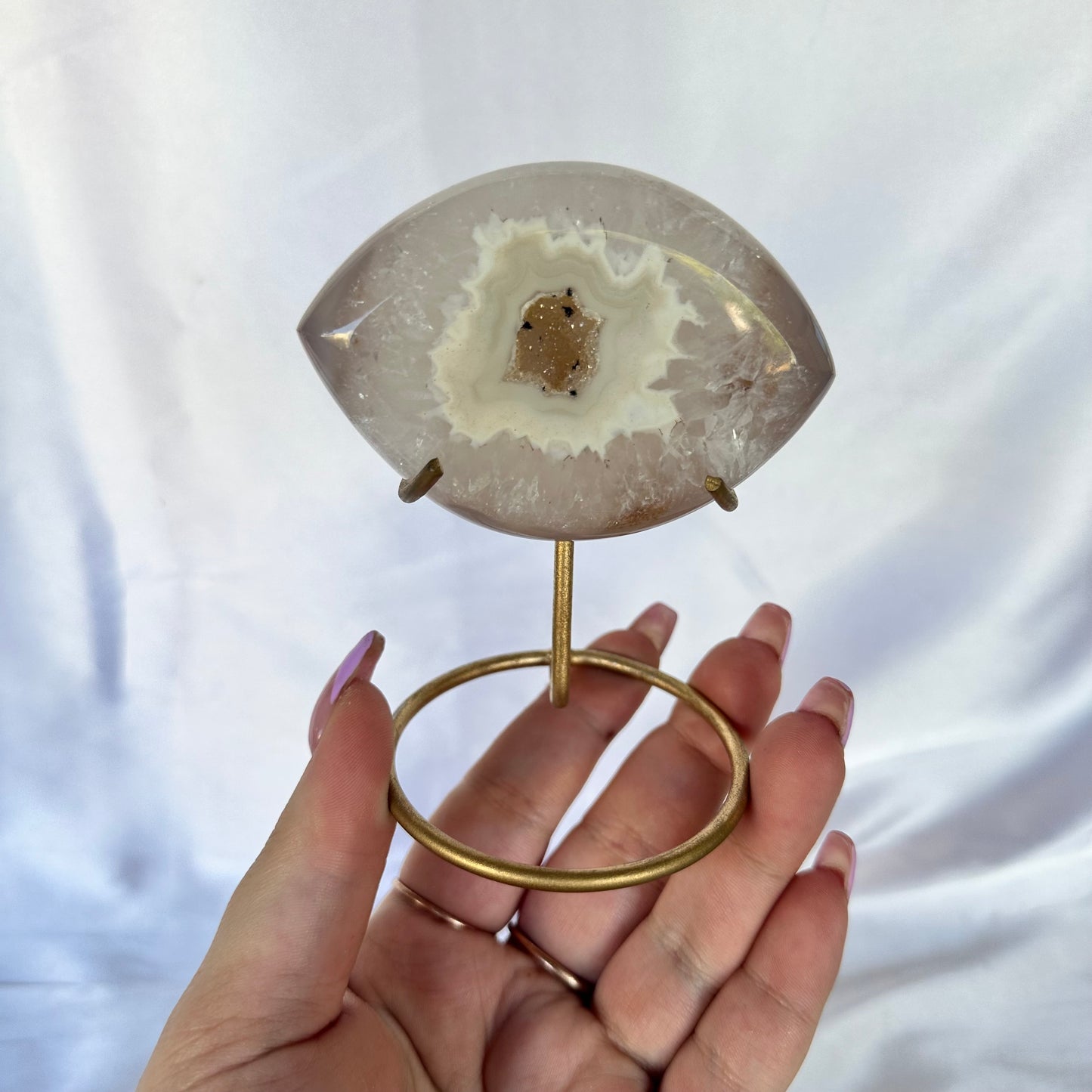 Agate eye on stand #446
