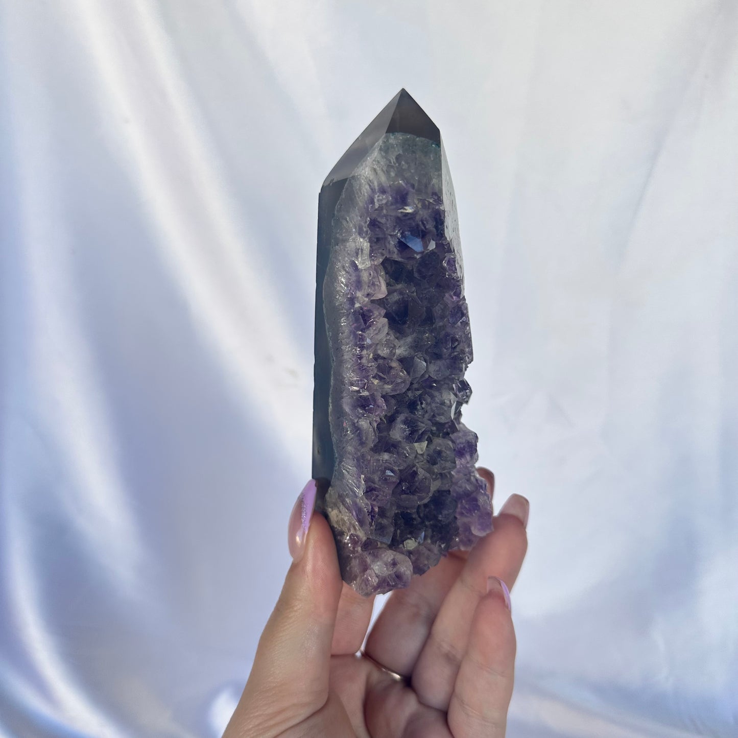 Amethyst cluster point #475