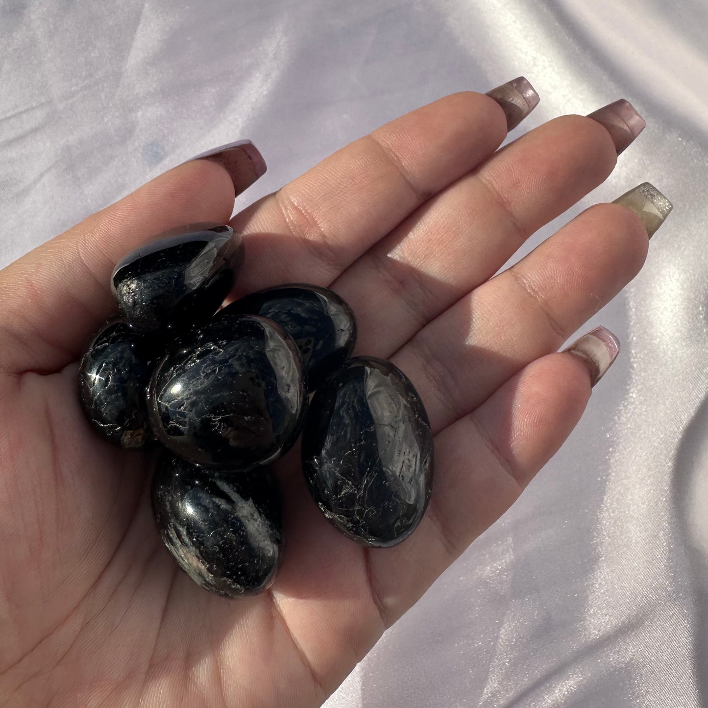 Black Tourmaline Tumbles