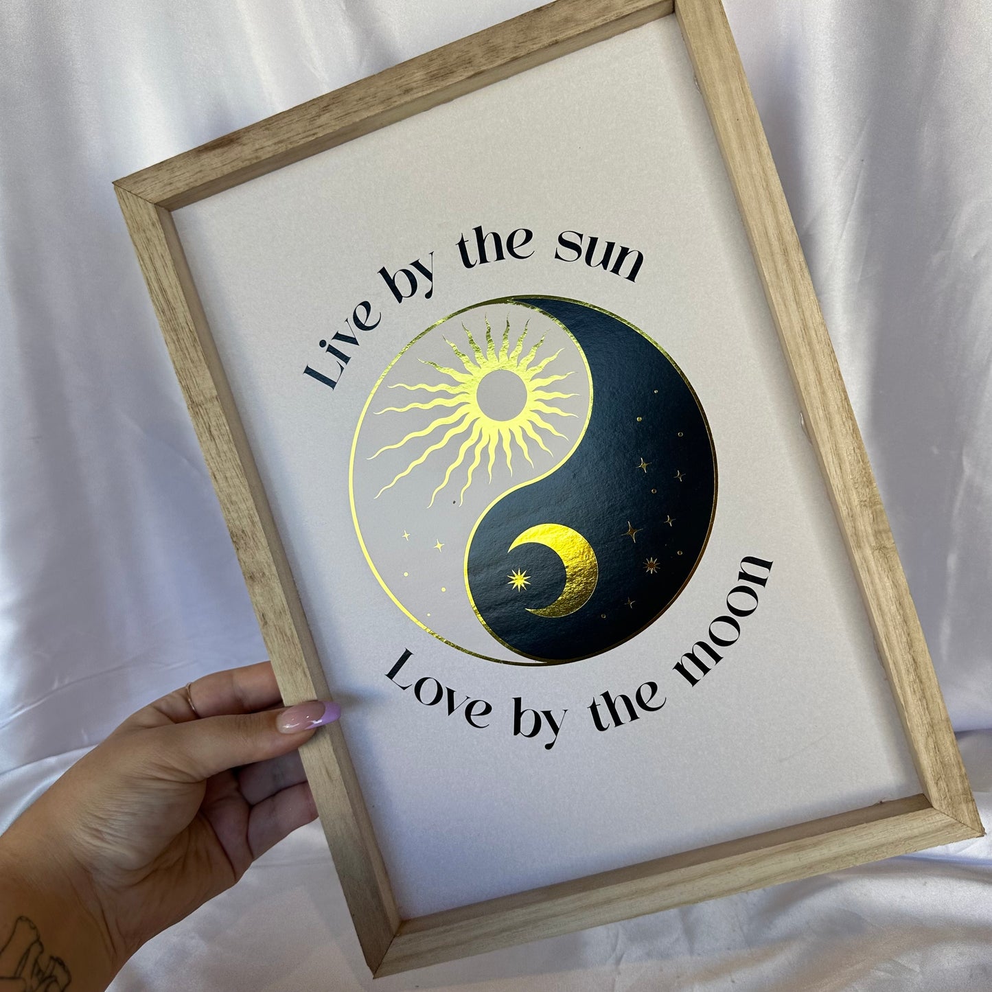 Wooden frame wall art
