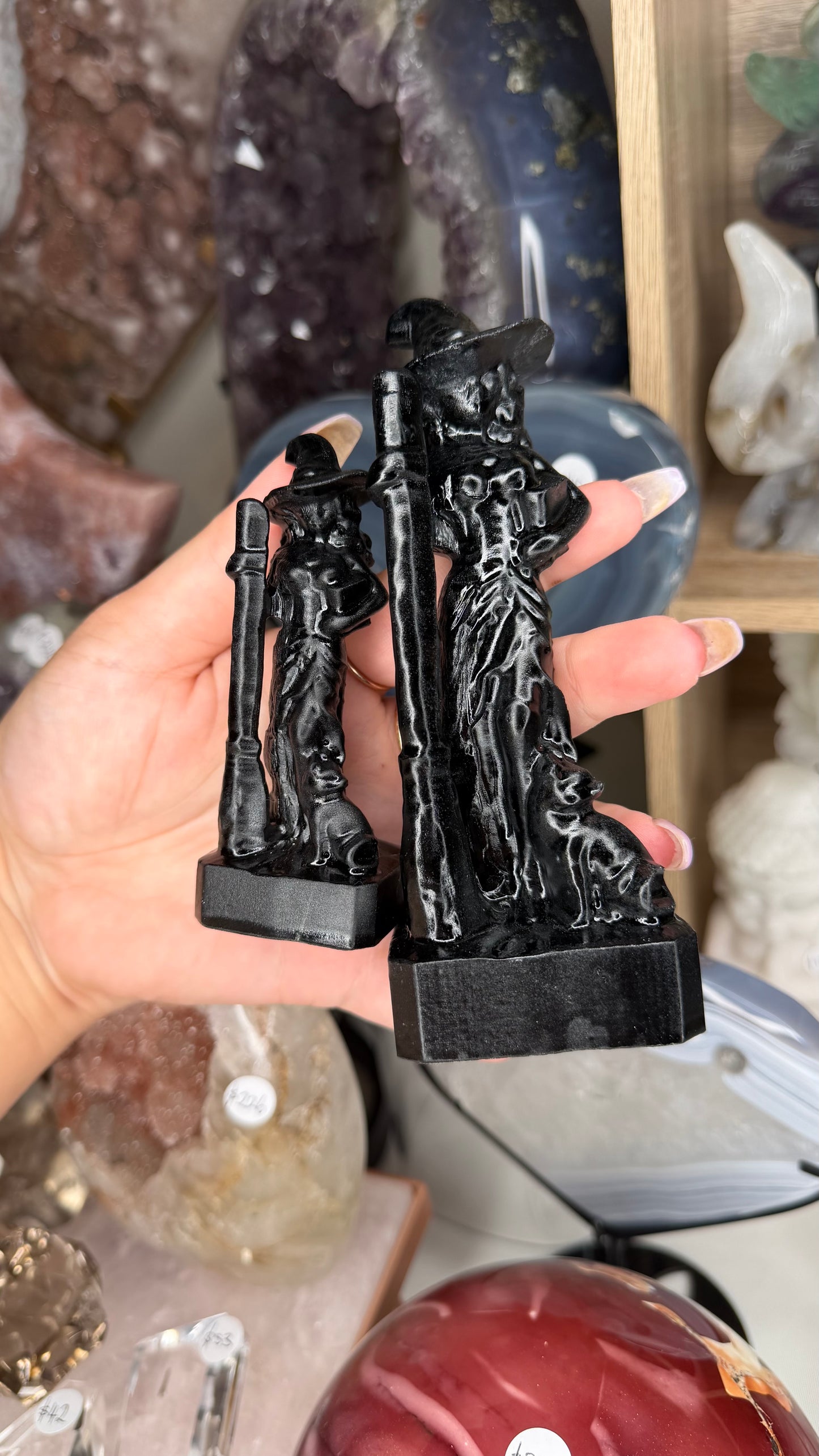 Witch carvings