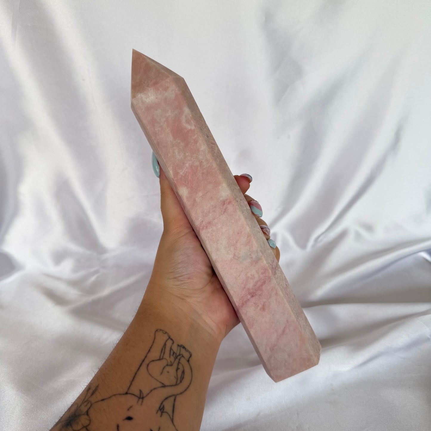 XL pink opal towers