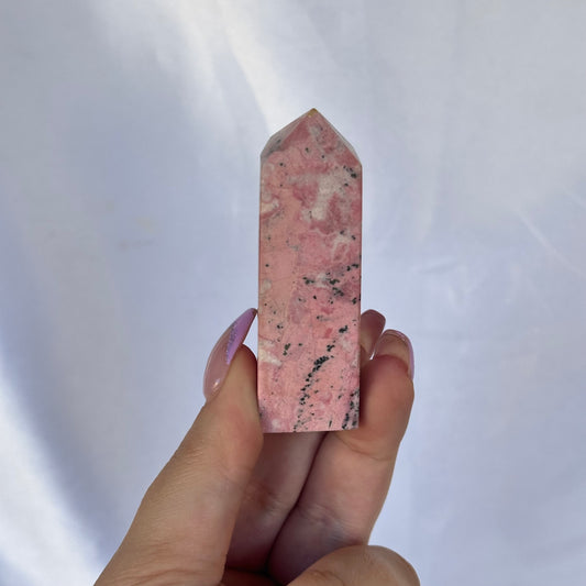 Peruvian rhodonite point #456