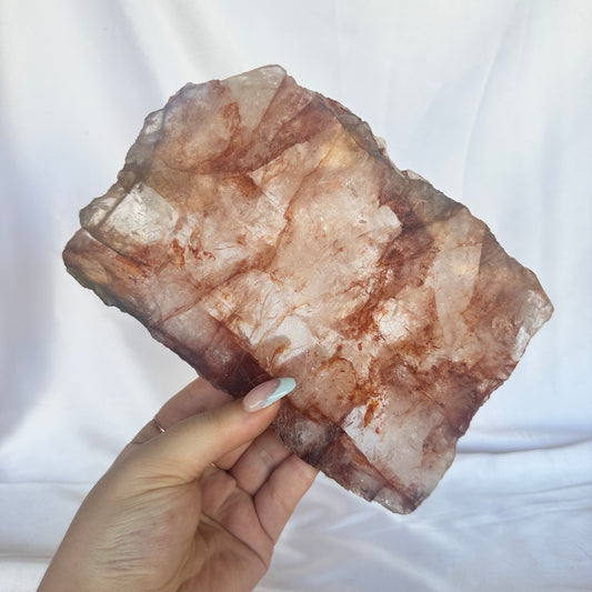 Fire quartz slab
