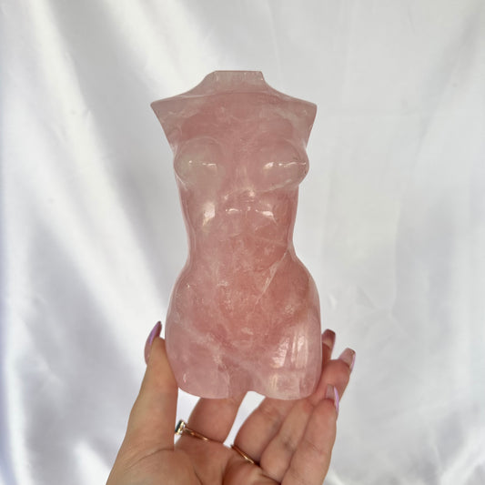 XL rose quartz body #393