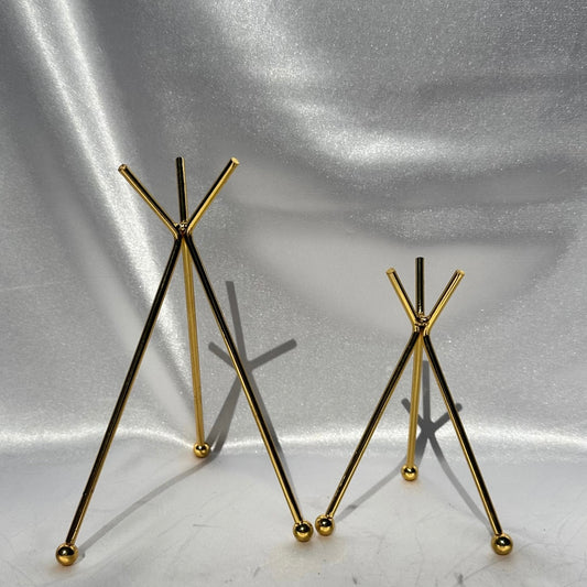 Assorted teepee sphere stands