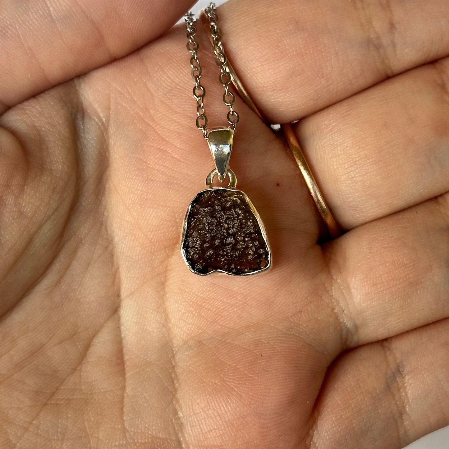 S925 Moldavite pendant (F)