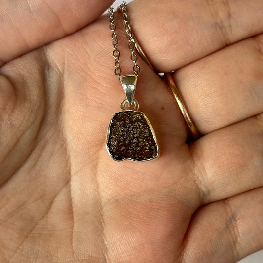 S925 Moldavite pendant (F)