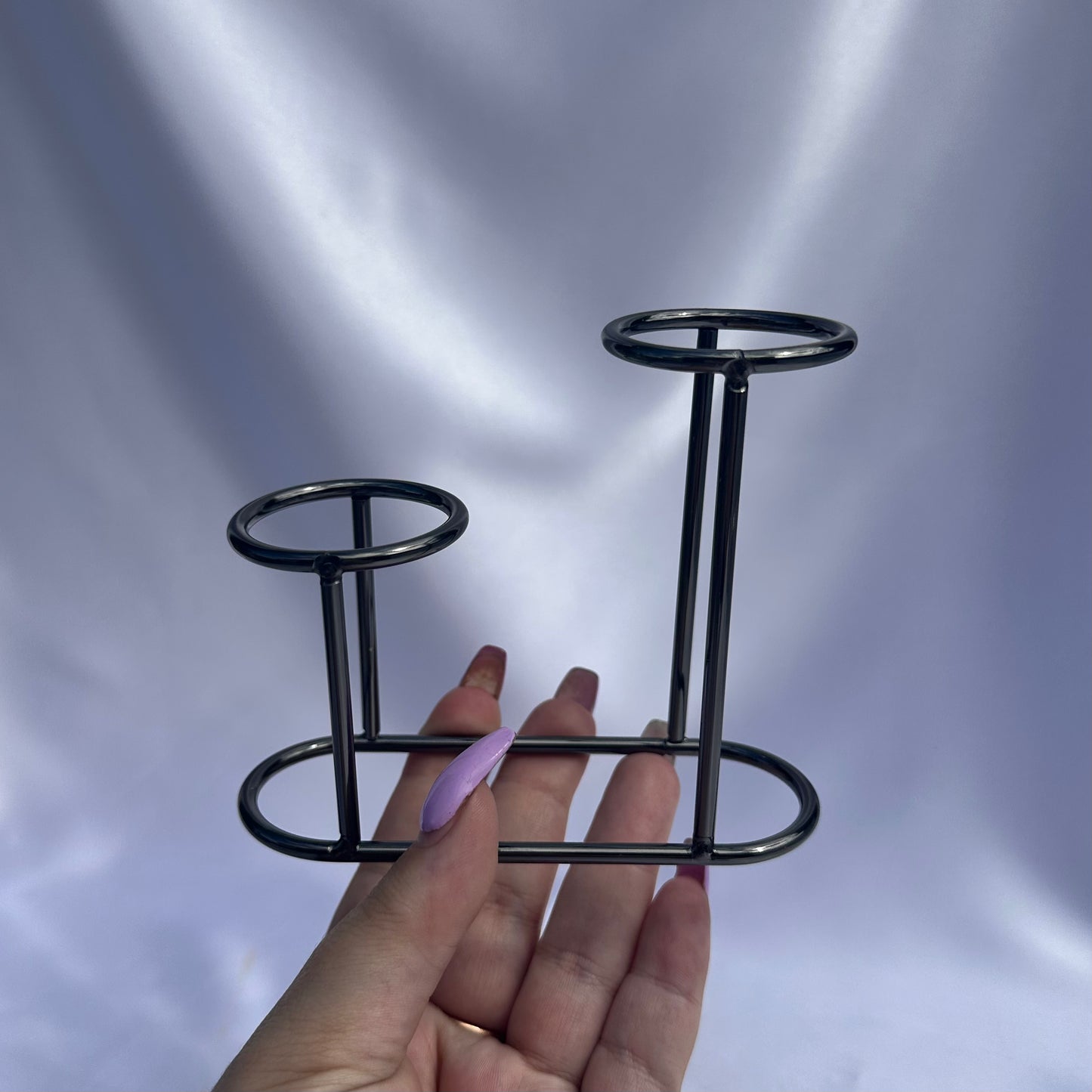 Assorted 2 tier sphere stands