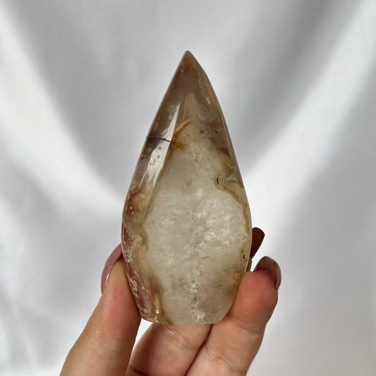 Flower agate freeform #244