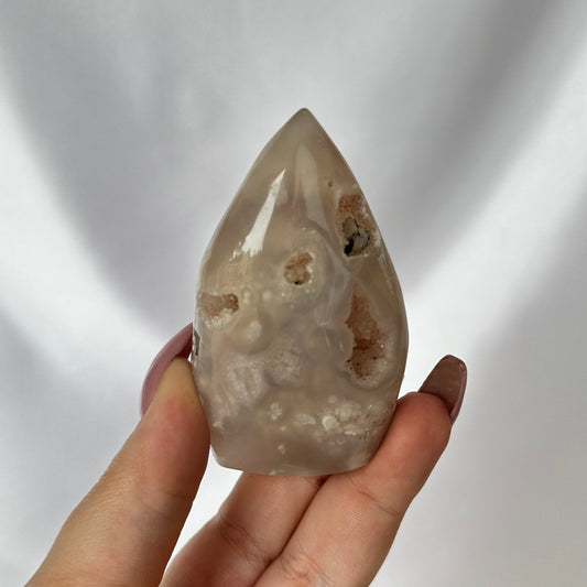 Flower agate freeform #220