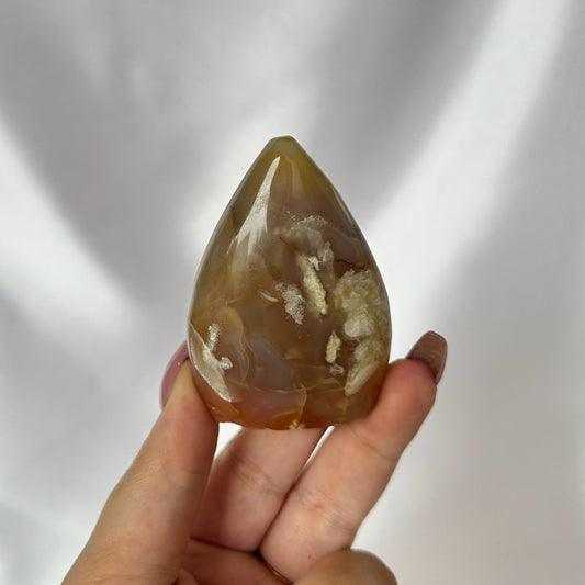 Flower agate freeform #261